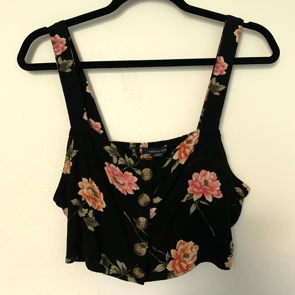 American Eagle Floral Crop Top
